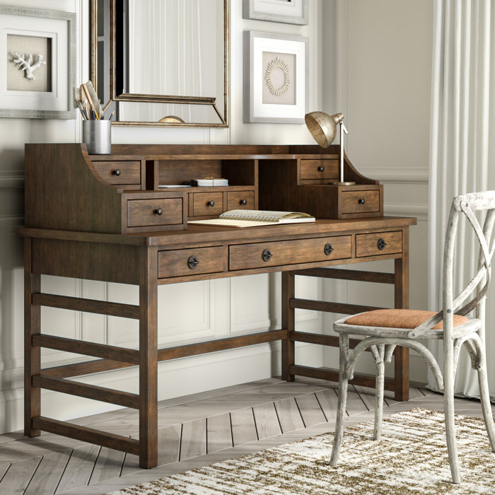 Greyleigh Brampt Donovan Perspectives Secretary Desk With Hutch & Reviews Wayfair
